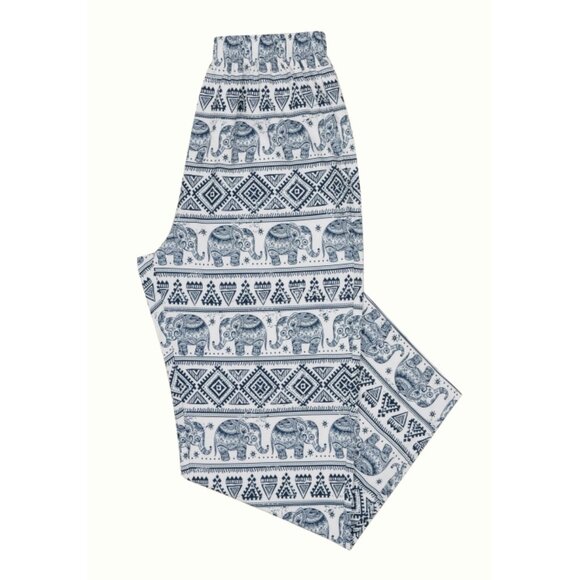 Young LA Ugly A** Pant Tribal Elephants Ivory Navy Thai Exercise Lifting Joggers - Picture 8 of 12